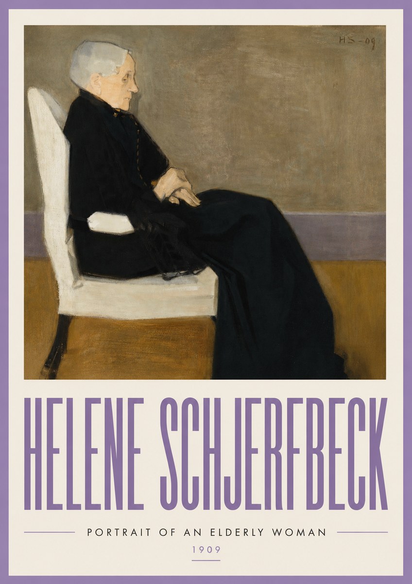 Helene Schjerfbeck Portrait of an Elderly Woman No3 - Affiche