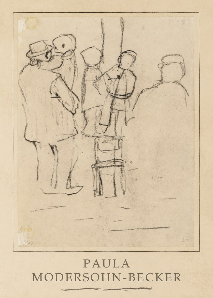Paula Modersohn-Becker Studies of Figures No3 - Affiche