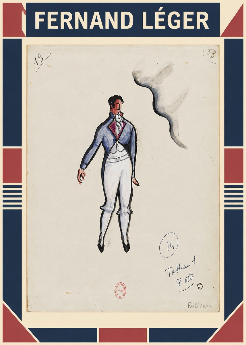 Fernand Léger Bolivar. Tableau 1 3E Acte No1 - Affiche