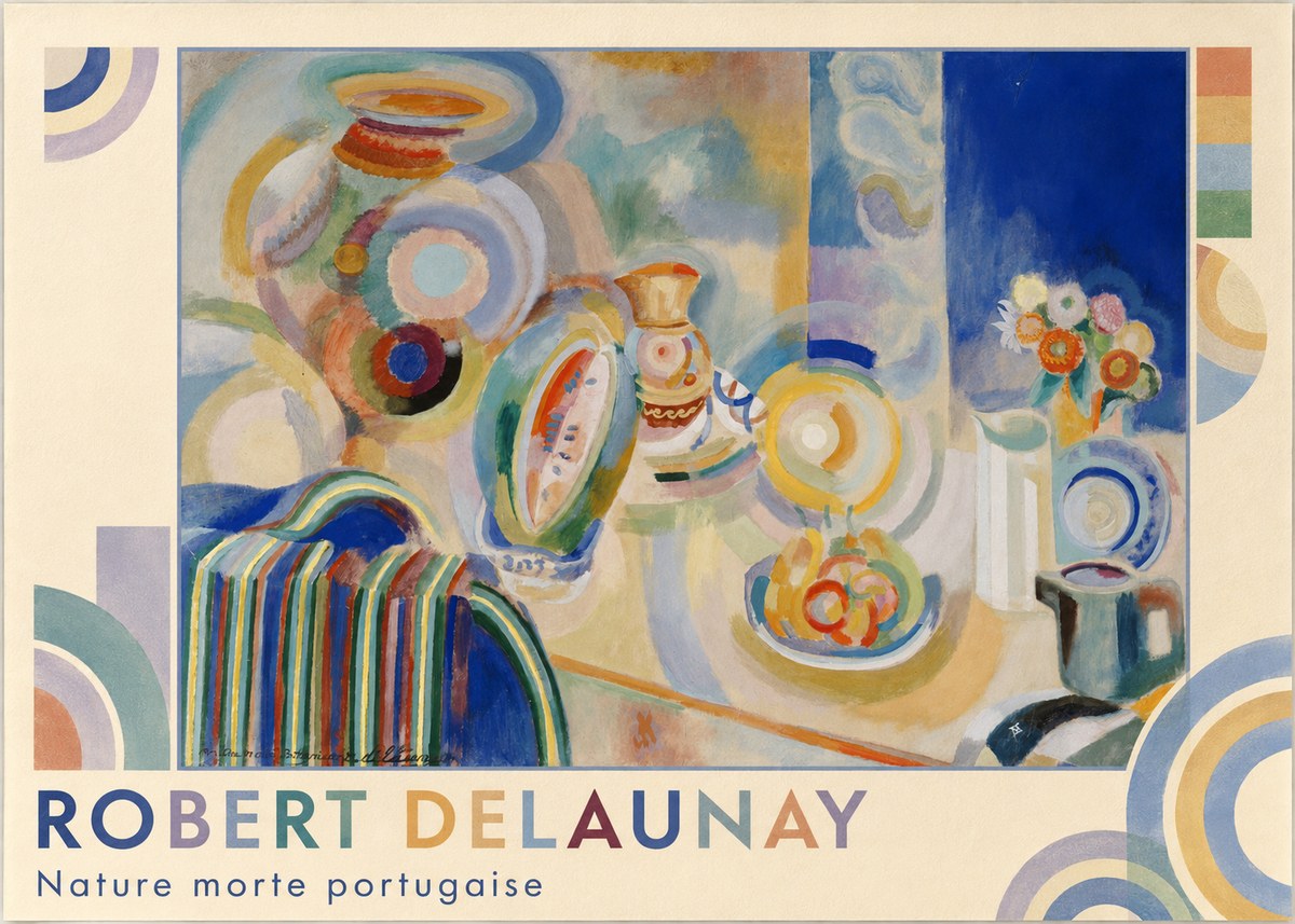 Robert Delaunay Nature Morte Portugaise No1 - Affiche