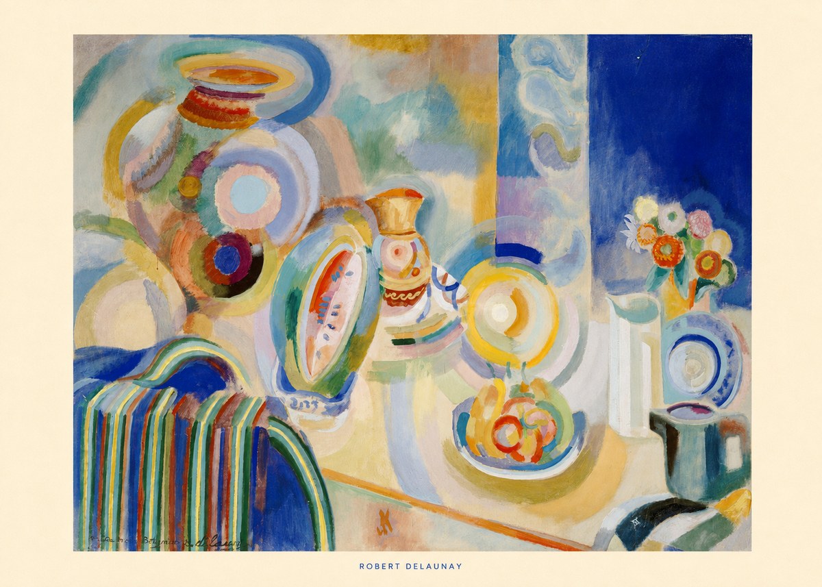 Robert Delaunay Nature Morte Portugaise No6 - Affiche