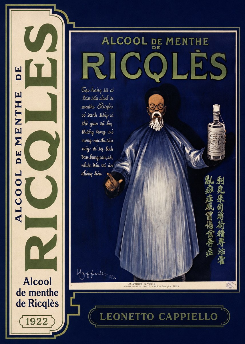 Leonetto Cappiello Alcool De Menthe De Ricqlès II No5 - Affiche
