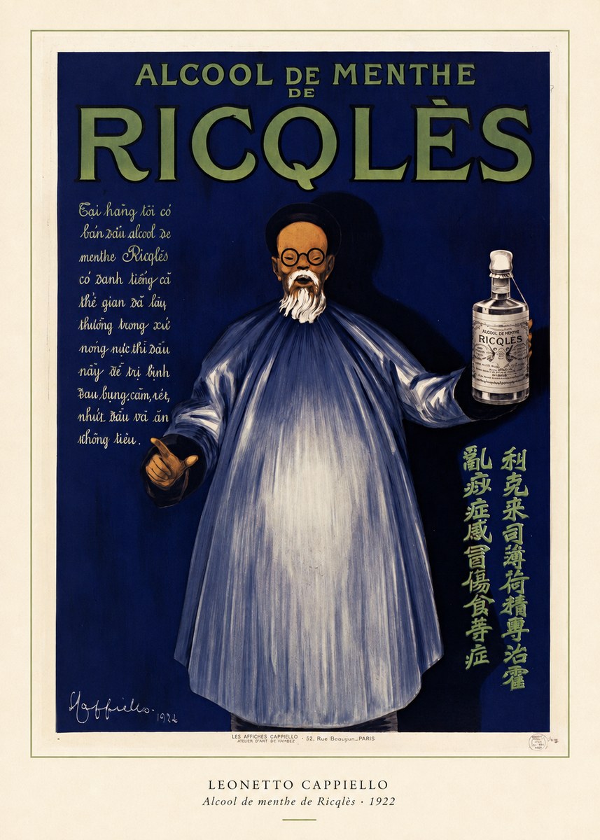 Leonetto Cappiello Alcool De Menthe De Ricqlès II No6 - Affiche