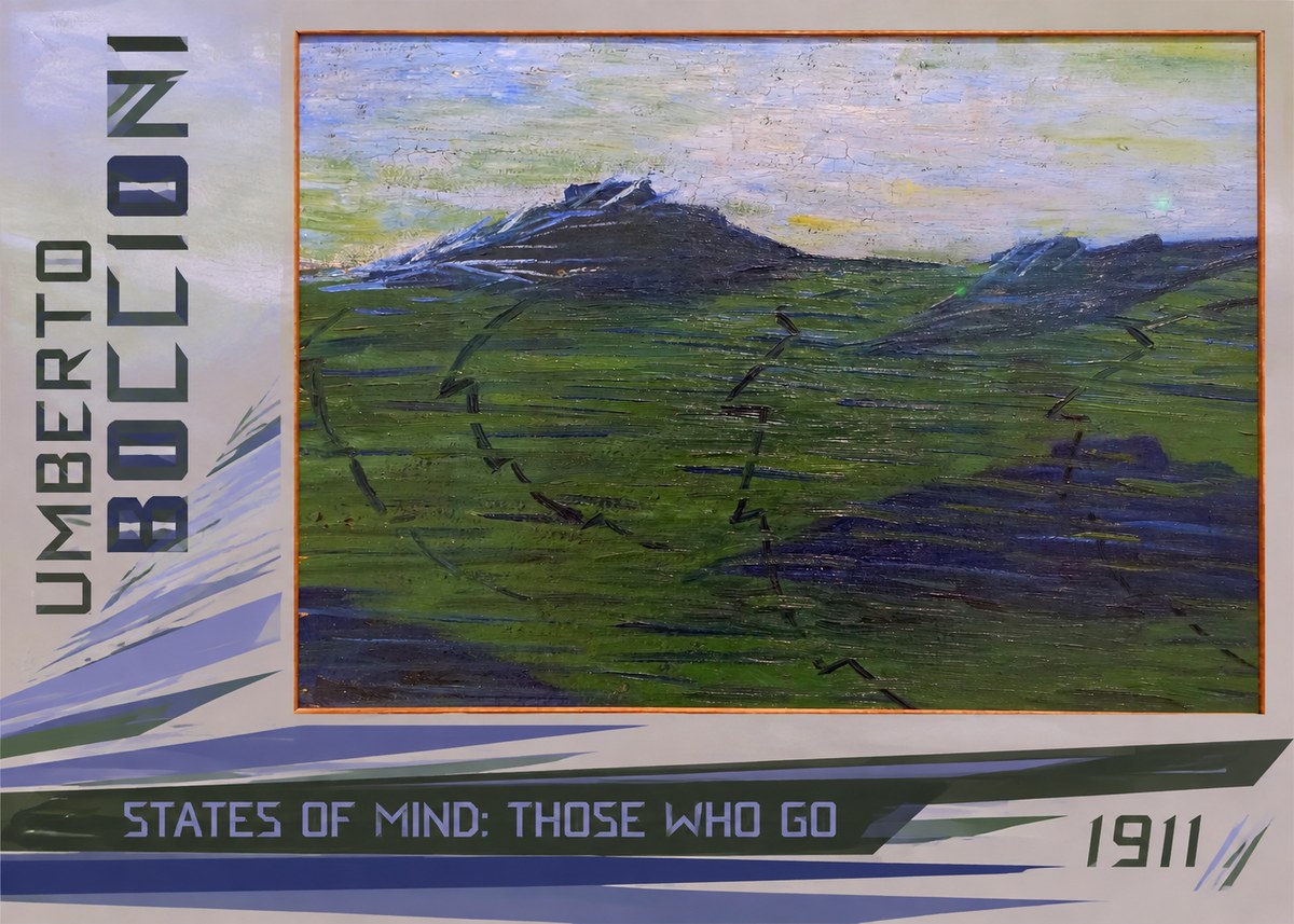 Umberto Boccioni States of Mind: Those Who Go No2 - Affiche