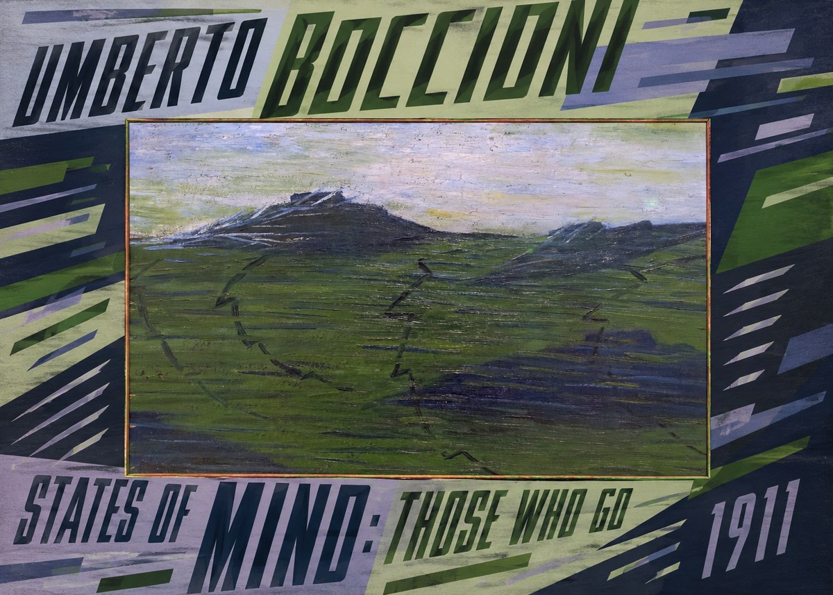 Umberto Boccioni States of Mind: Those Who Go No5 - Affiche