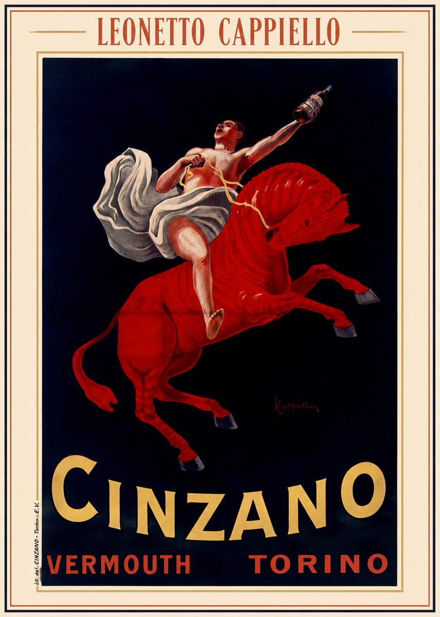 Leonetto Cappiello Cinzano Vermouth No4 - Affiche