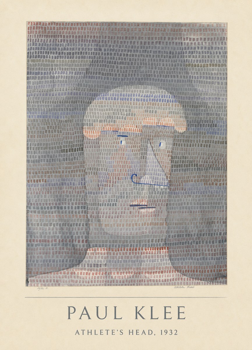 Paul Klee Athlete's Head No3 - Affiche