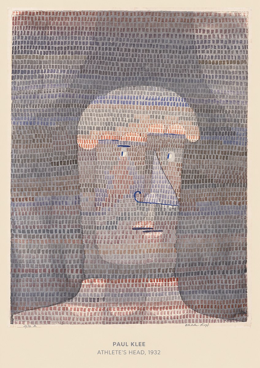 Paul Klee Athlete's Head No4 - Affiche
