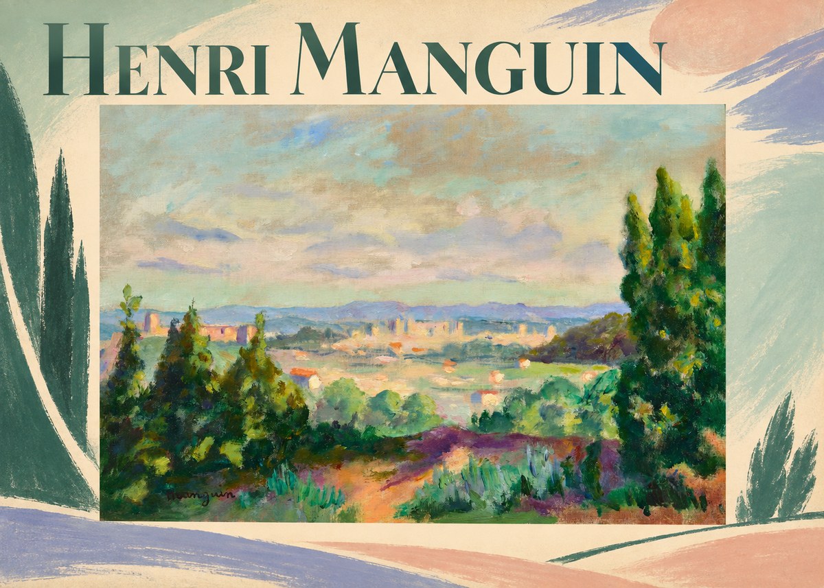 Henri Manguin Mediterranean City View No2 - Affiche