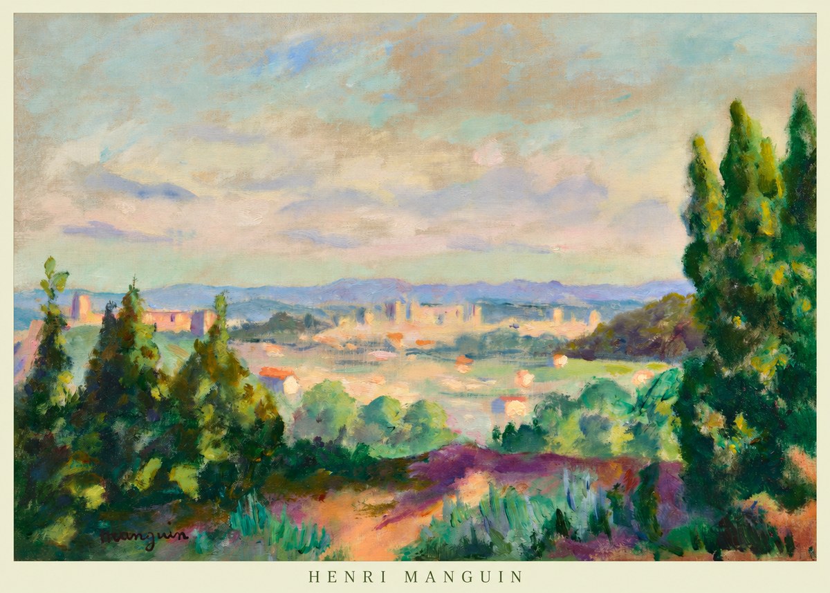 Henri Manguin Mediterranean City View No6 - Affiche
