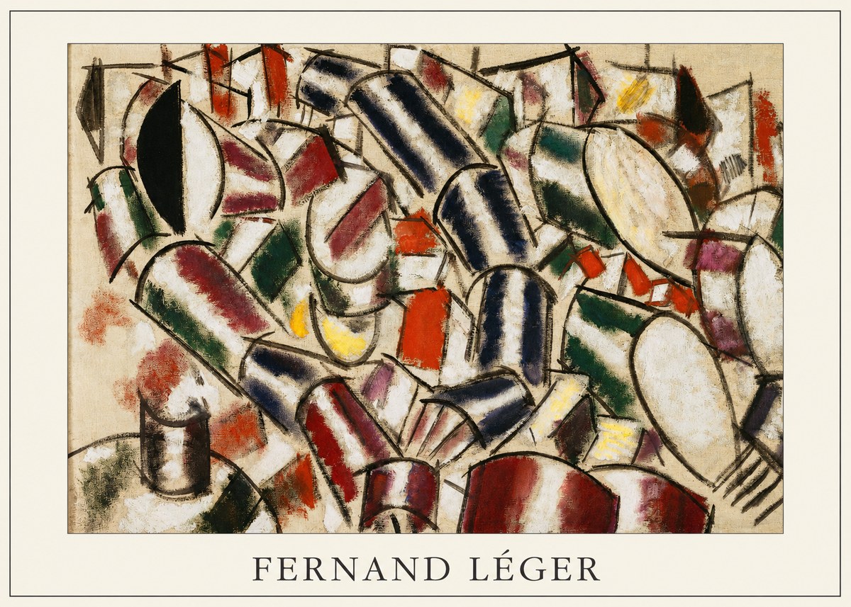 Fernand Léger Contraste De Formes No3 - Affiche