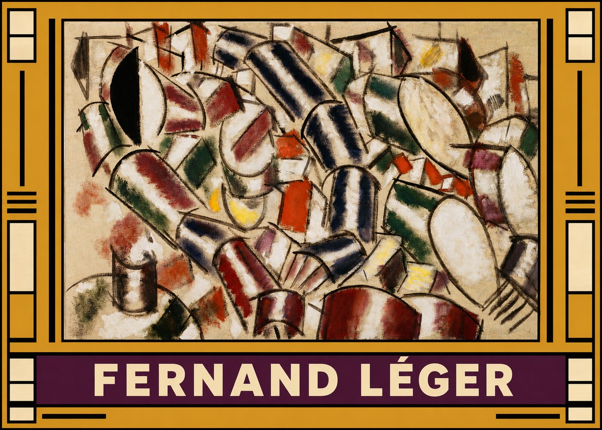 Fernand Léger Contraste De Formes No5 - Affiche