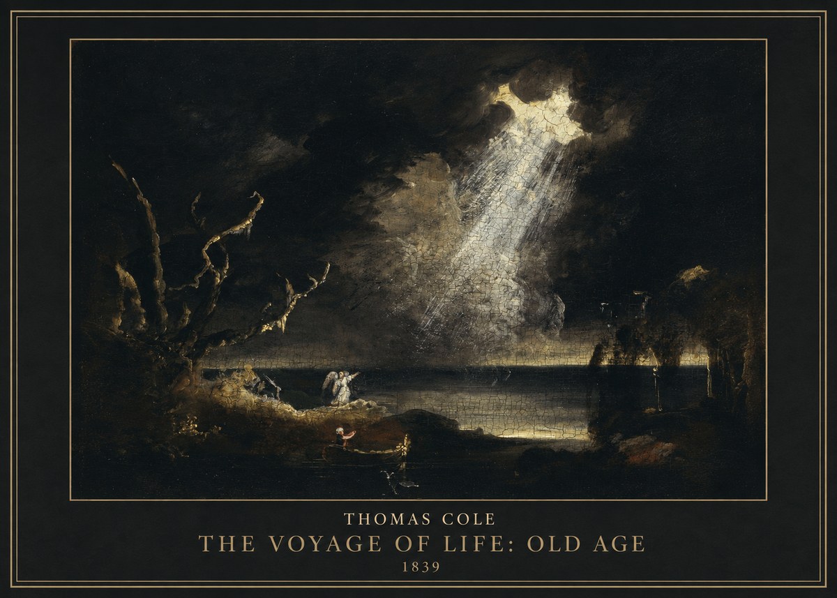 Thomas Cole The Voyage of Life: Old Age I No1 - Affiche