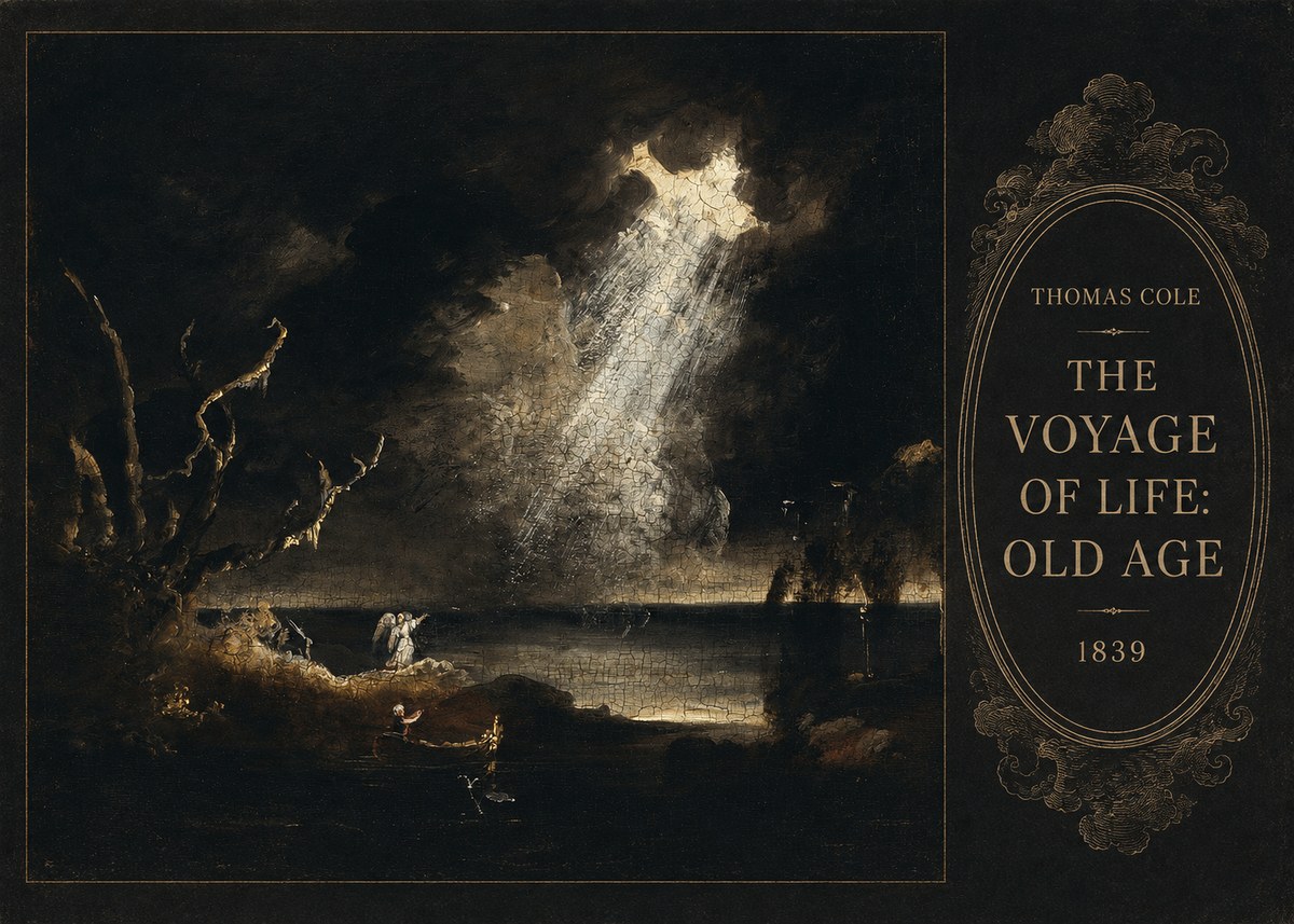 Thomas Cole The Voyage of Life: Old Age I No5 - Affiche