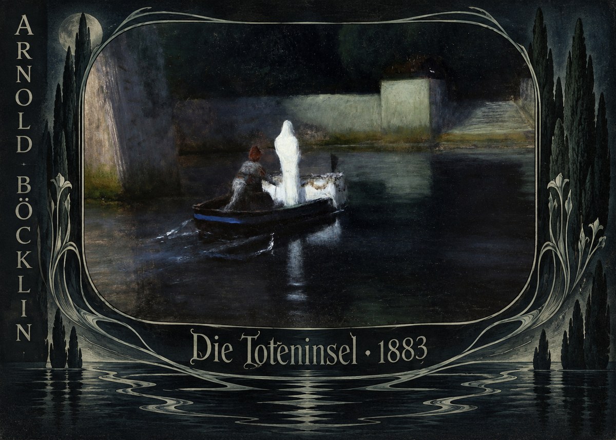 Arnold Böcklin Die Toteninsel III No6 - Affiche