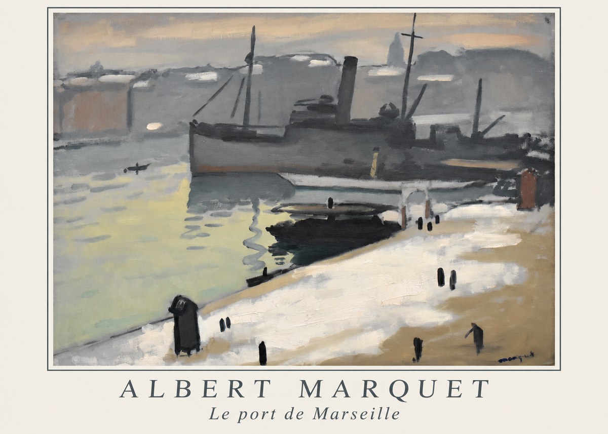 Albert Marquet Le Port De Marseille I No1 - Affiche