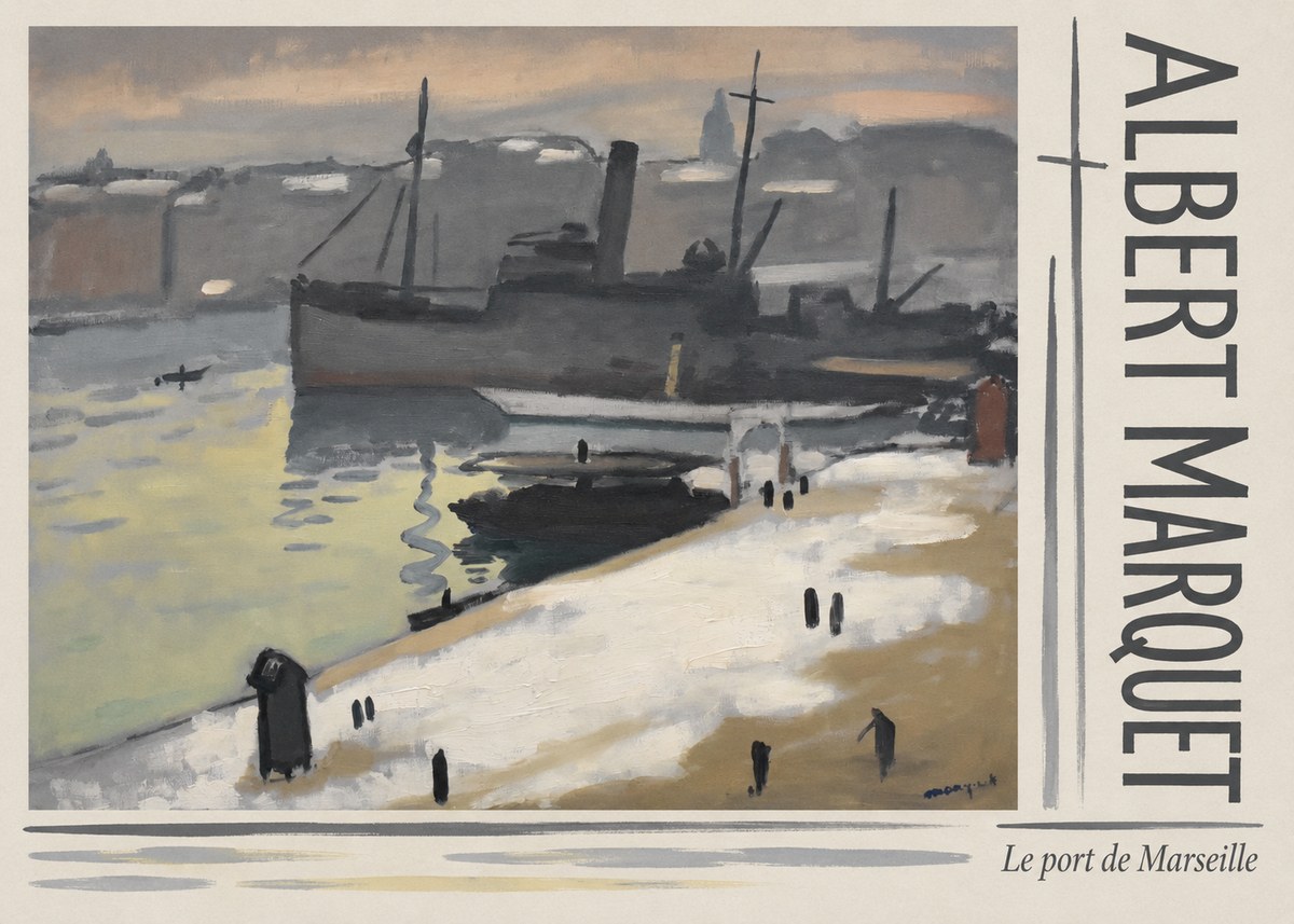 Albert Marquet Le Port De Marseille I No3 - Affiche