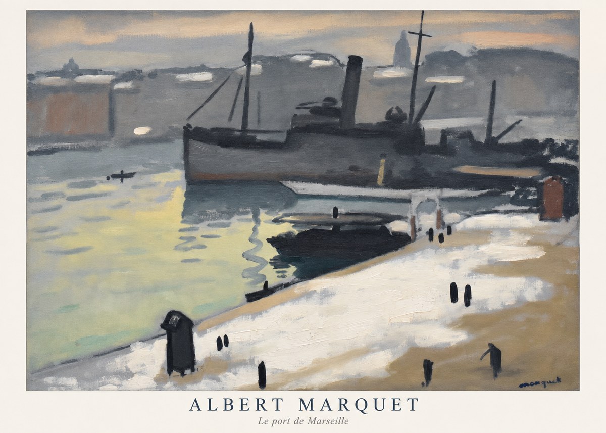 Albert Marquet Le Port De Marseille I No5 - Affiche