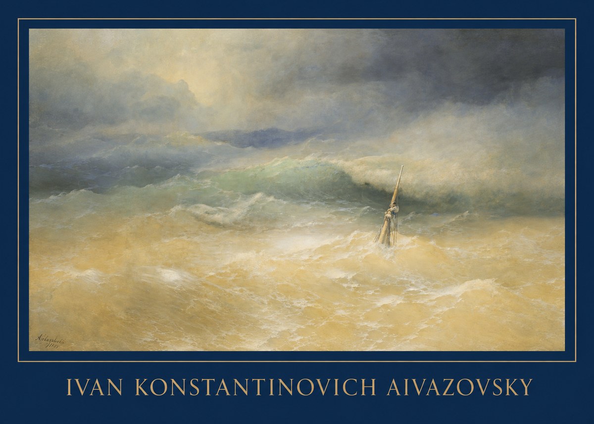 Ivan Konstantinovich Aivazovsky Shipwreck Scene No1 - Affiche