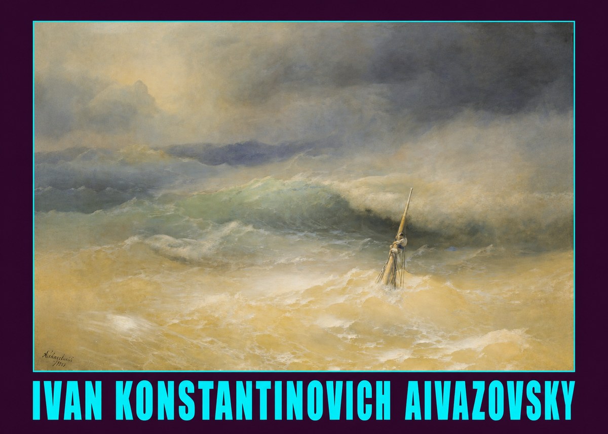 Ivan Konstantinovich Aivazovsky Shipwreck Scene No6 - Affiche