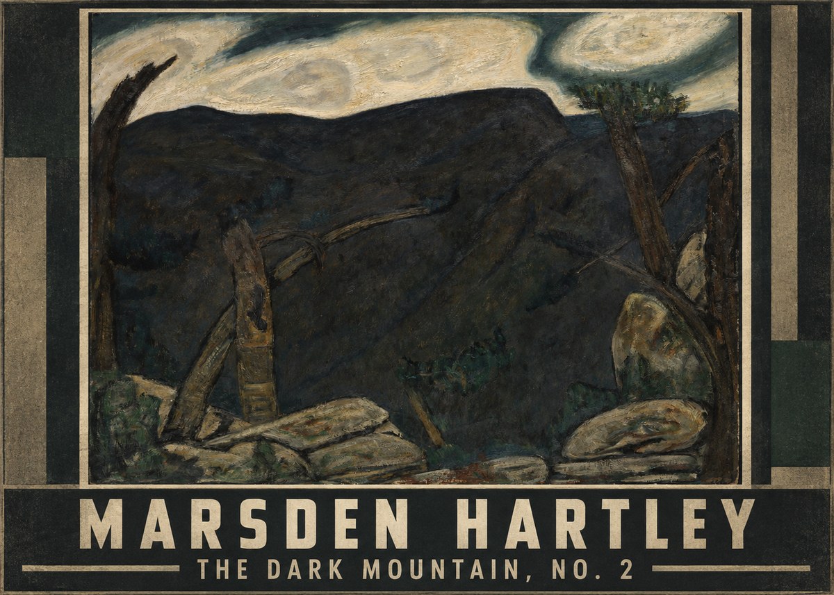 Marsden Hartley The Dark Mountain, No. 2 No1 - Affiche
