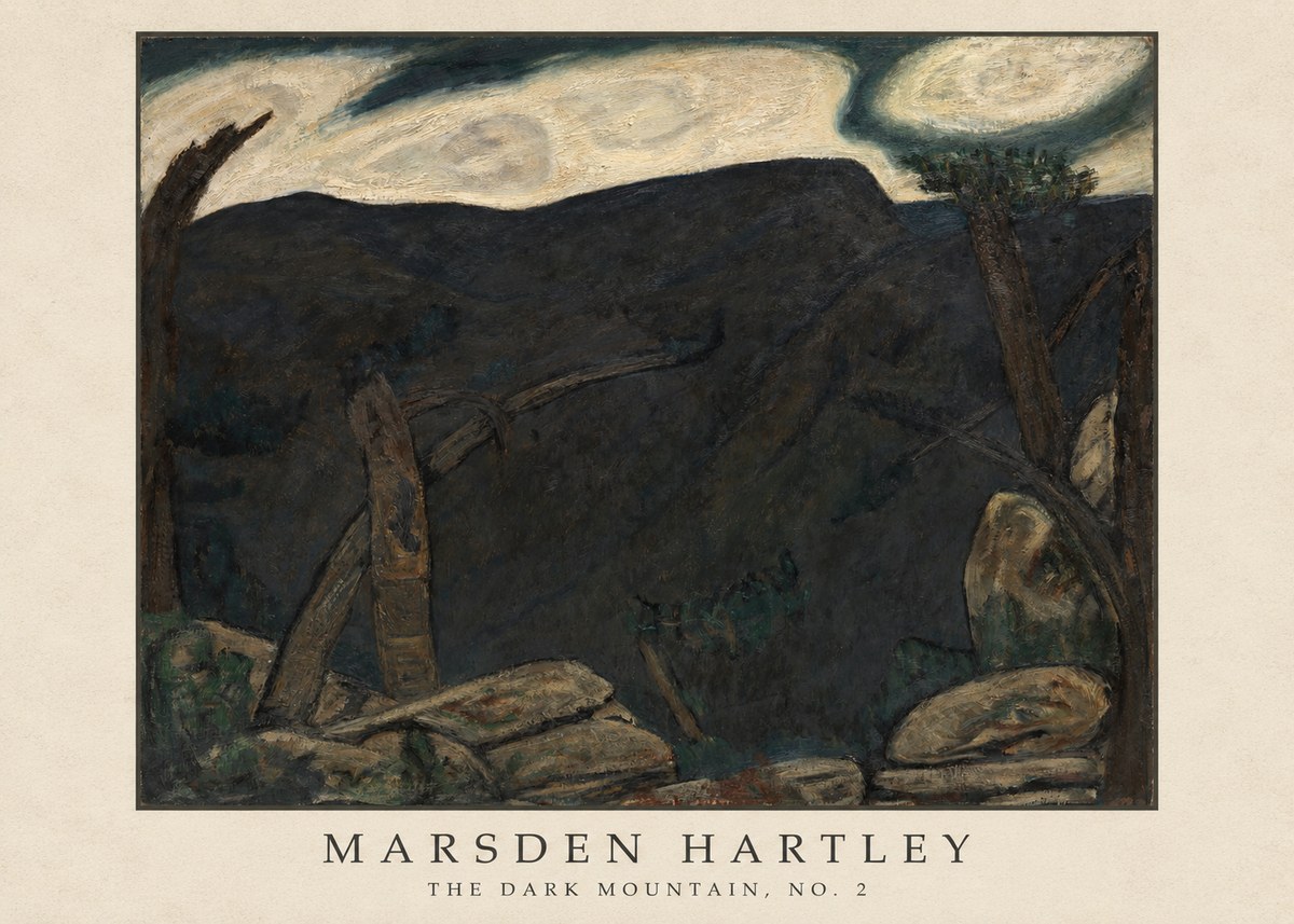 Marsden Hartley The Dark Mountain, No. 2 No4 - Affiche