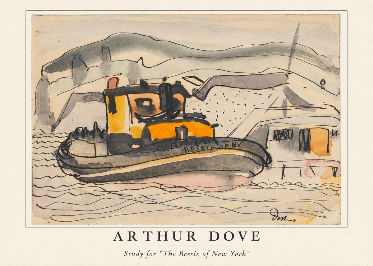 Arthur Dove Study for "the Bessie of New York" No4 - Affiche