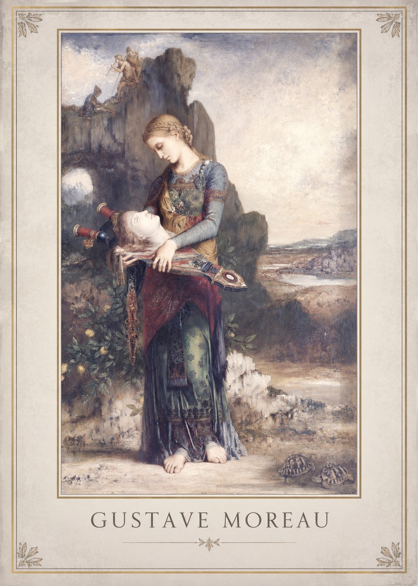 Gustave Moreau Salome with the Head of John the Baptist No1 - Affiche