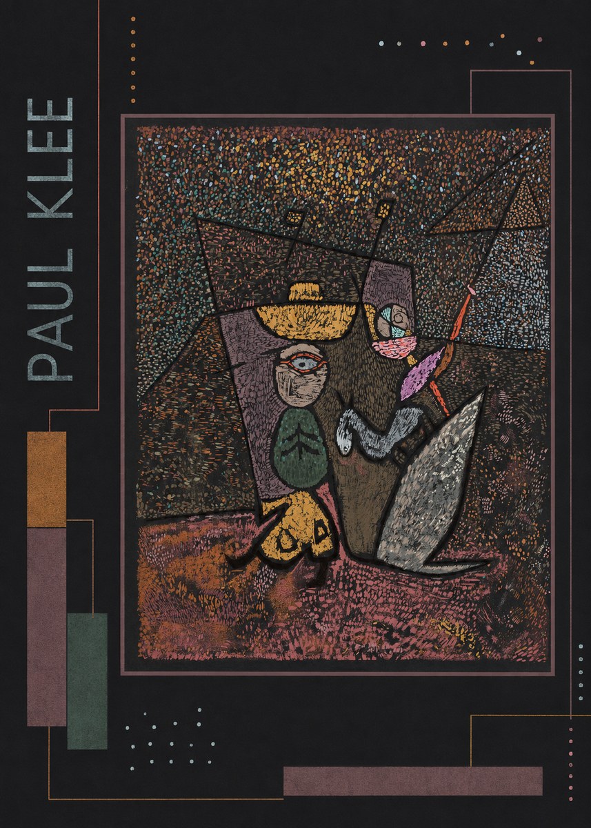 Paul Klee Man, Beast and Plant No2 - Affiche