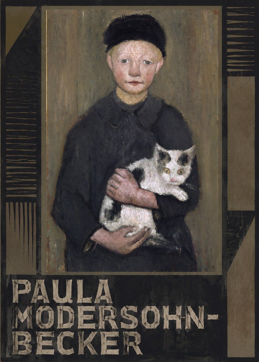 Paula Modersohn-Becker Girl with Cat No4 - Affiche