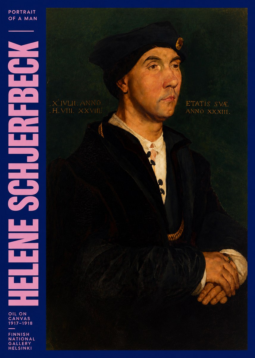 Helene Schjerfbeck Portrait of a Man I No3 - Affiche