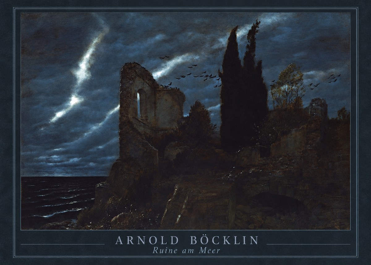 Arnold Böcklin Ruine Am Meer I No1 - Affiche