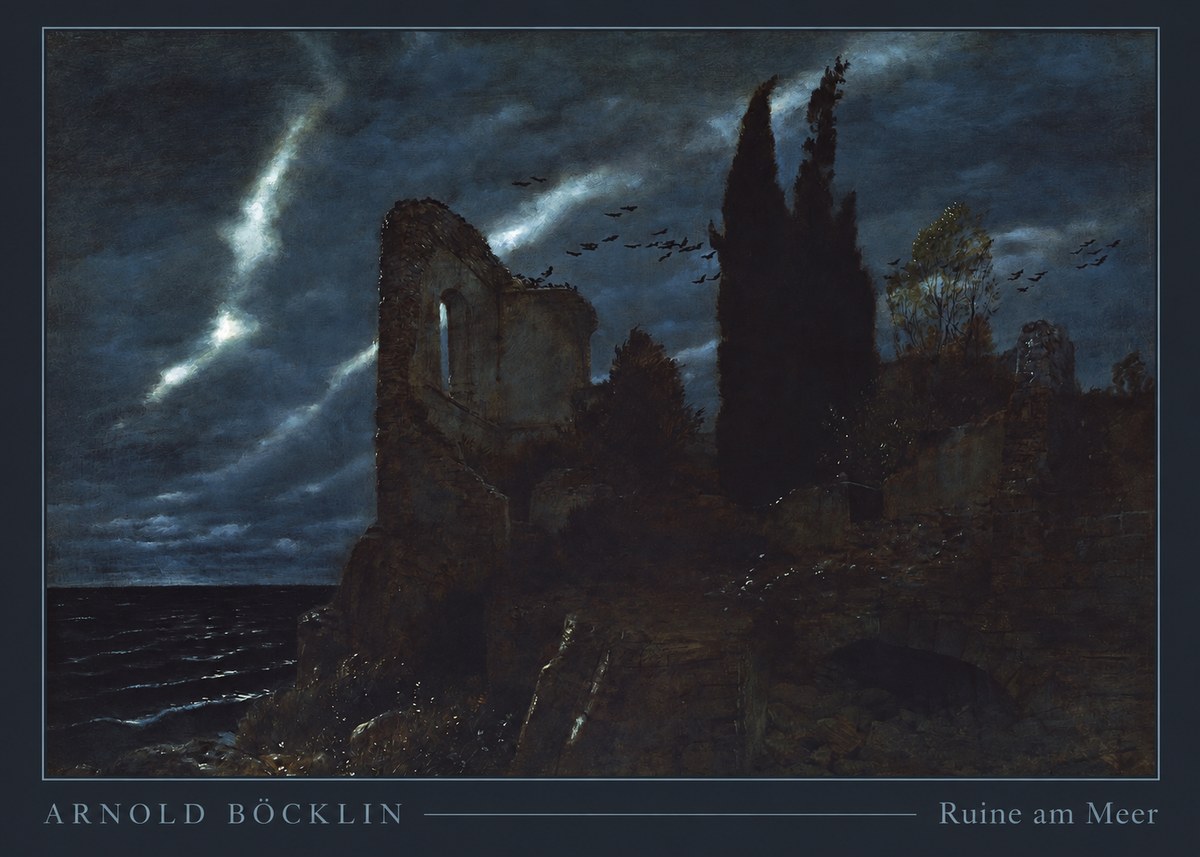 Arnold Böcklin Ruine Am Meer I No3 - Affiche
