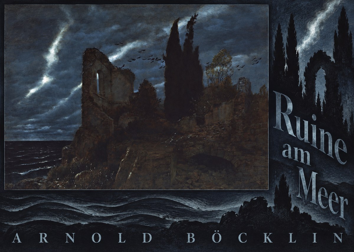 Arnold Böcklin Ruine Am Meer I No6 - Affiche