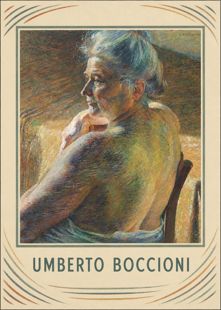 Umberto Boccioni Portrait of My Mother No1 - Affiche