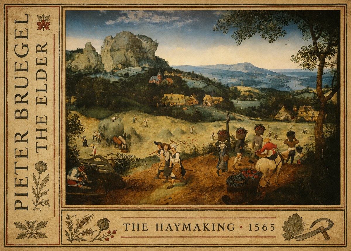Pieter Bruegel The Haymaking No2 - Affiche