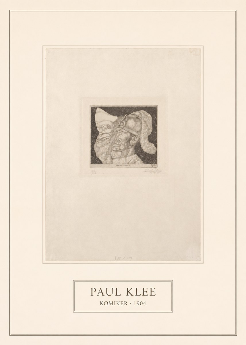 Paul Klee Komiker No5 - Affiche
