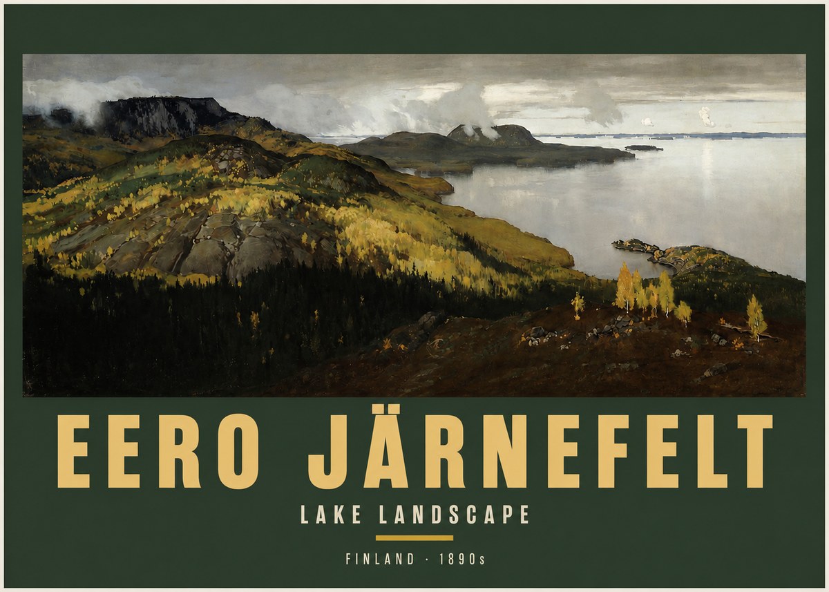 Eero Järnefelt Lake Landscape No2 - Affiche