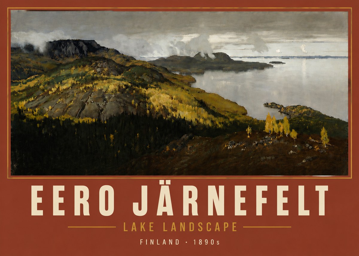 Eero Järnefelt Lake Landscape No5 - Affiche