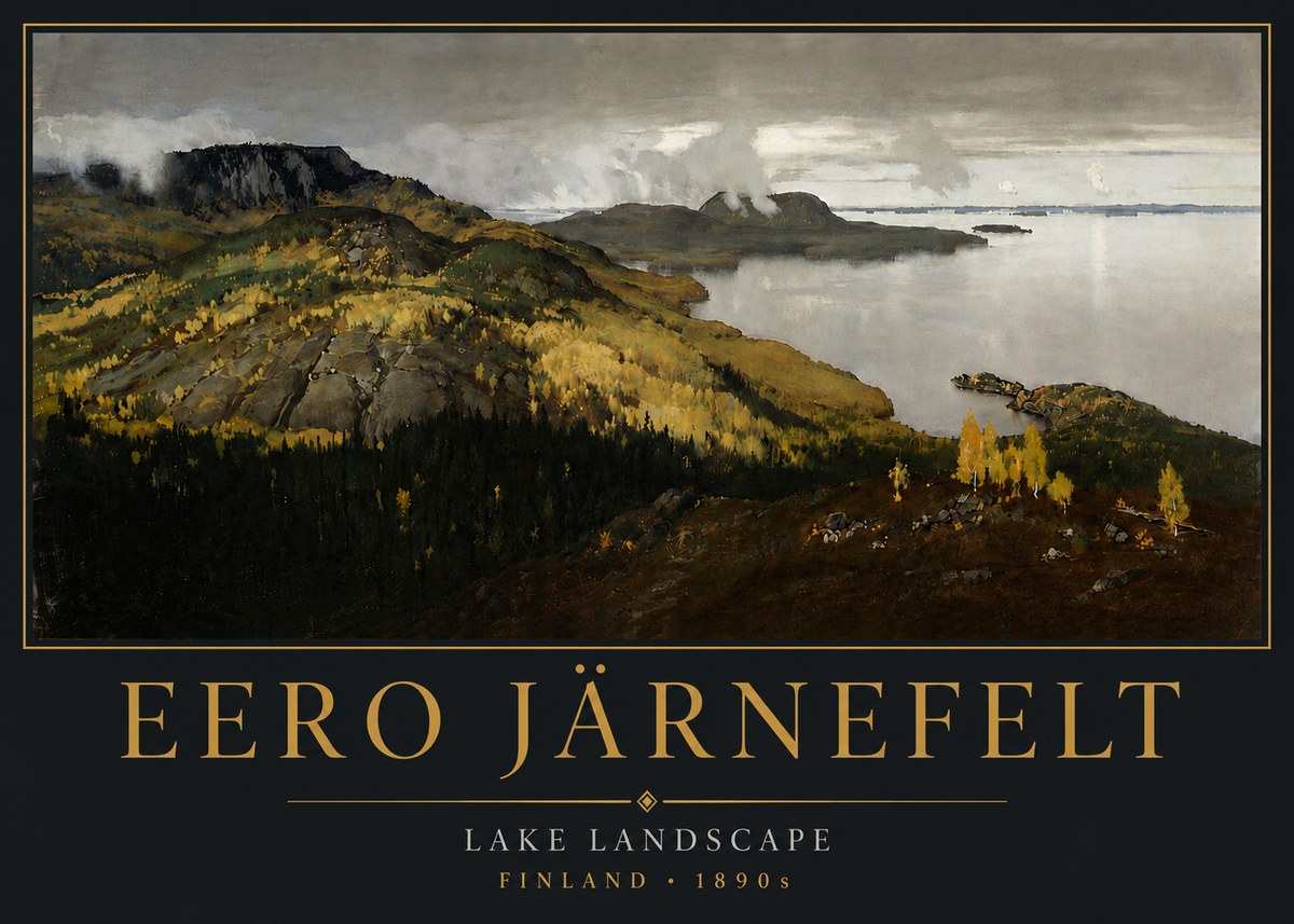 Eero Järnefelt Lake Landscape No6 - Affiche