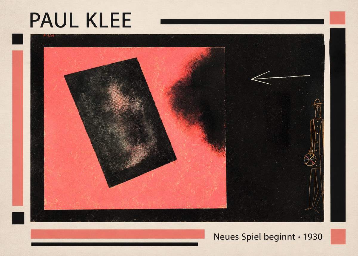 Paul Klee Neues Spiel Beginnt No1 - Affiche