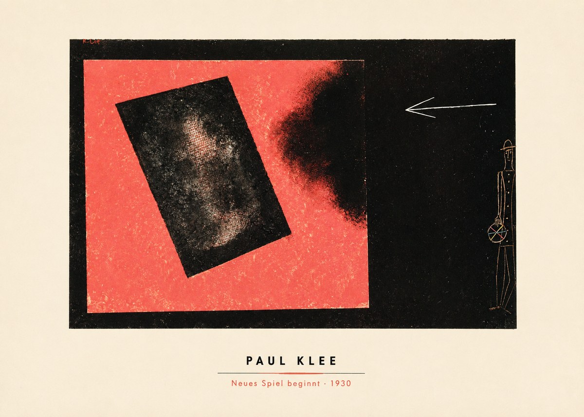 Paul Klee Neues Spiel Beginnt No4 - Affiche