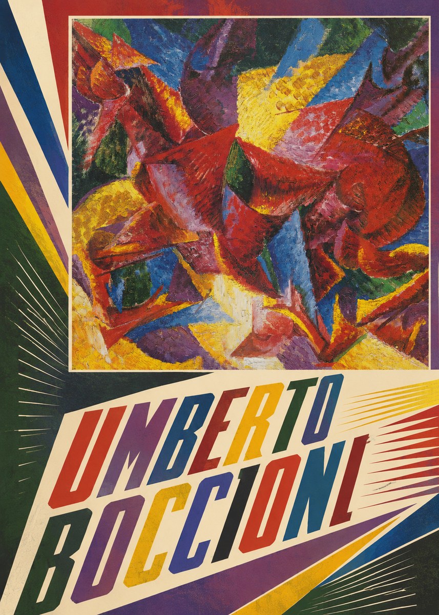 Umberto Boccioni Umberto Boccioni I No4 - Affiche