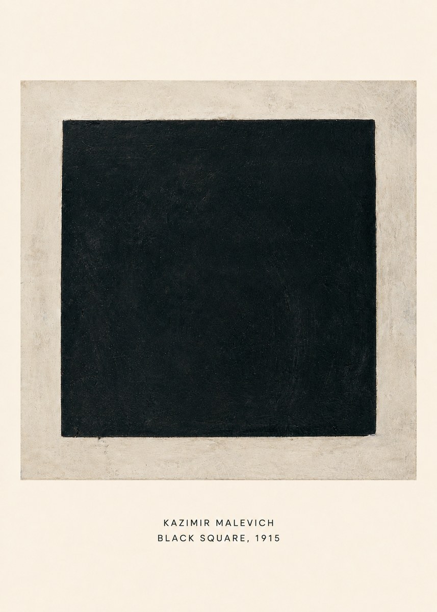 Kazimir Malevich Black Square No6 - Affiche
