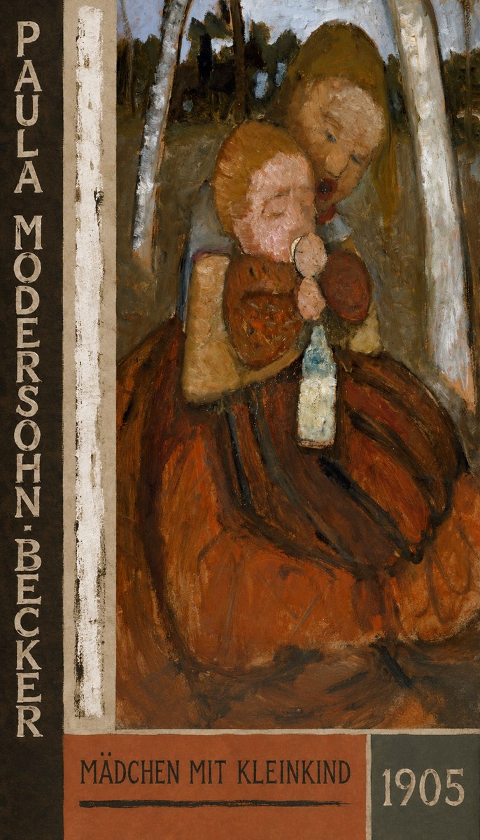 Paula Modersohn-Becker Mädchen Mit Kleinkind I No4 - Affiche