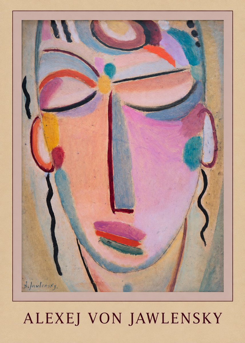 Alexej von Jawlensky Mystic Head No4 - Affiche