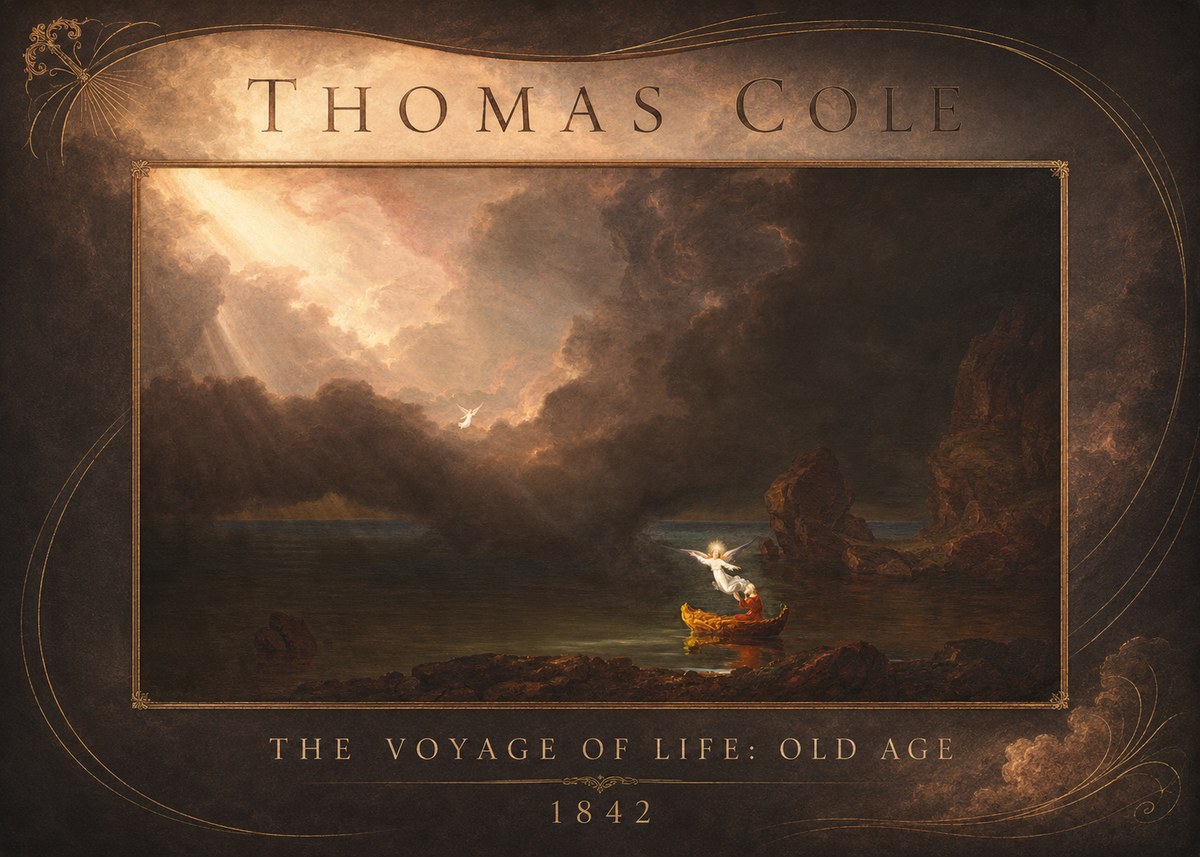 Thomas Cole The Voyage of Life: Old Age II No2 - Affiche