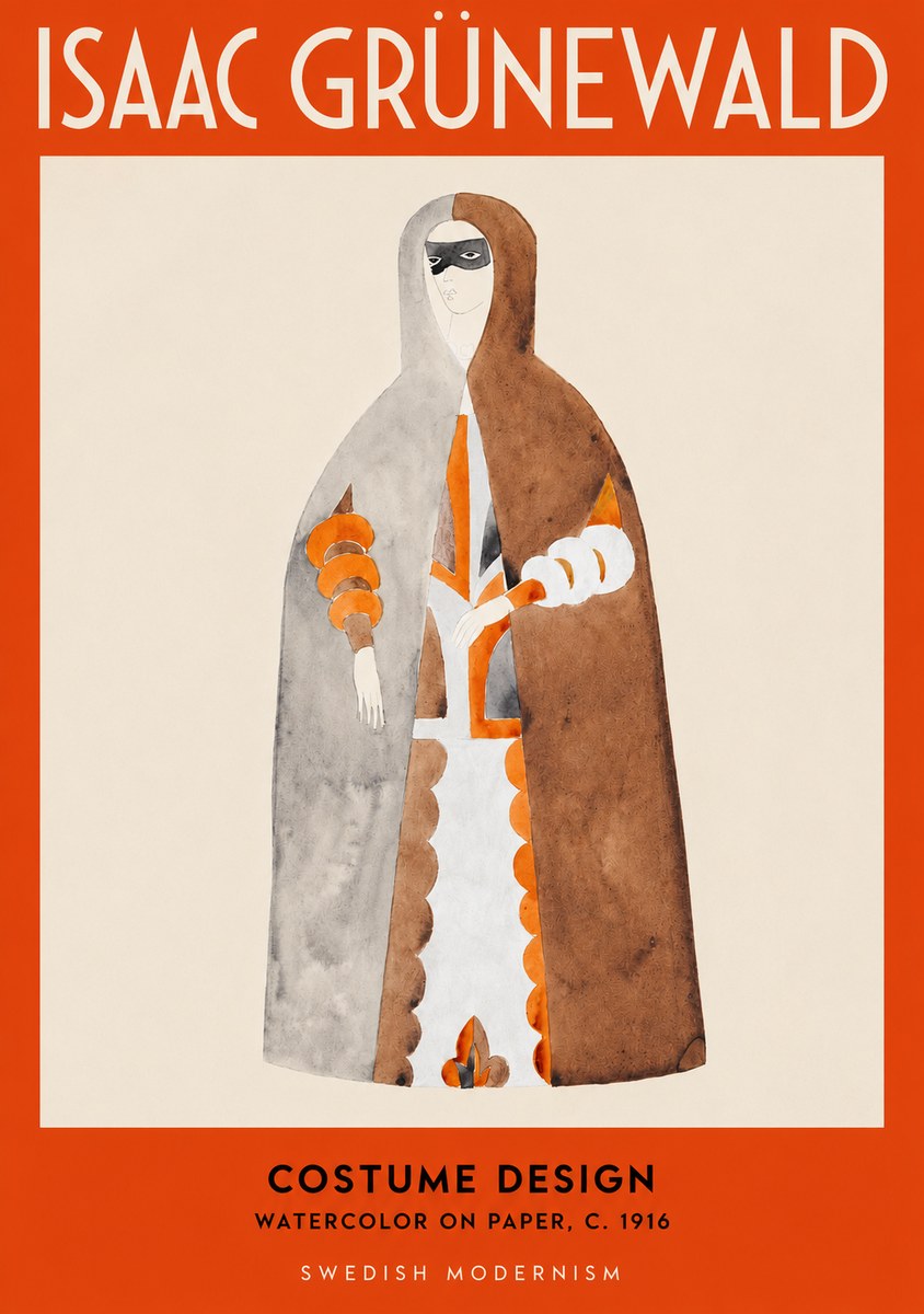 Isaac Grünewald Costume Design VI No2 - Affiche