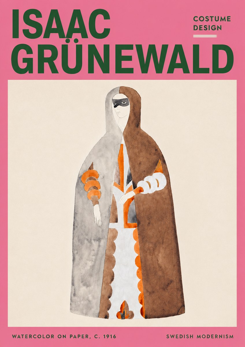 Isaac Grünewald Costume Design VI No3 - Affiche