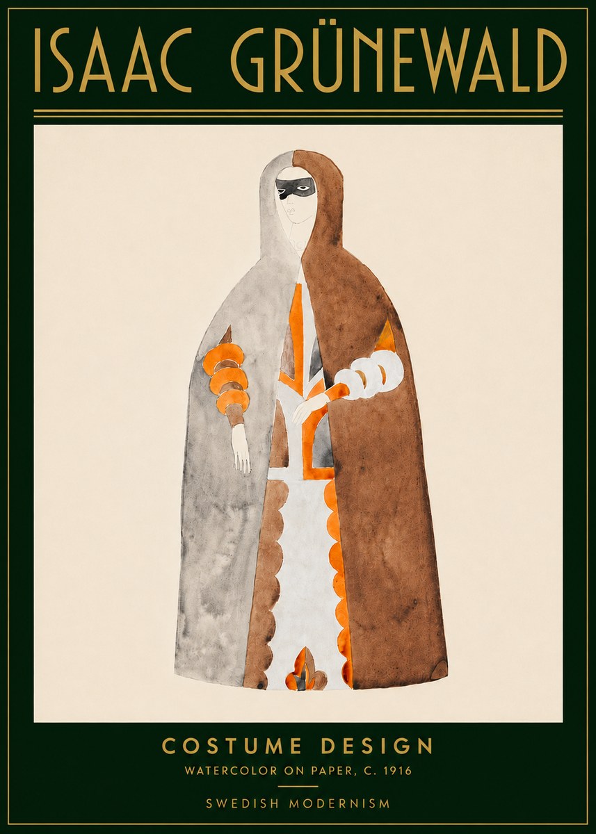 Isaac Grünewald Costume Design VI No5 - Affiche